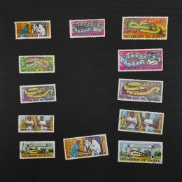 1967 Guinea Stamp Series Snakes, Used
