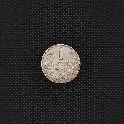 Latvia 1 Lats 1924 First Republic, 8, Coins of Latvia